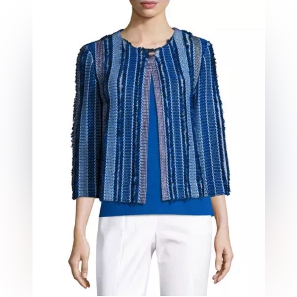 St John Blue Fringe Jacket - Picture 1 of 10